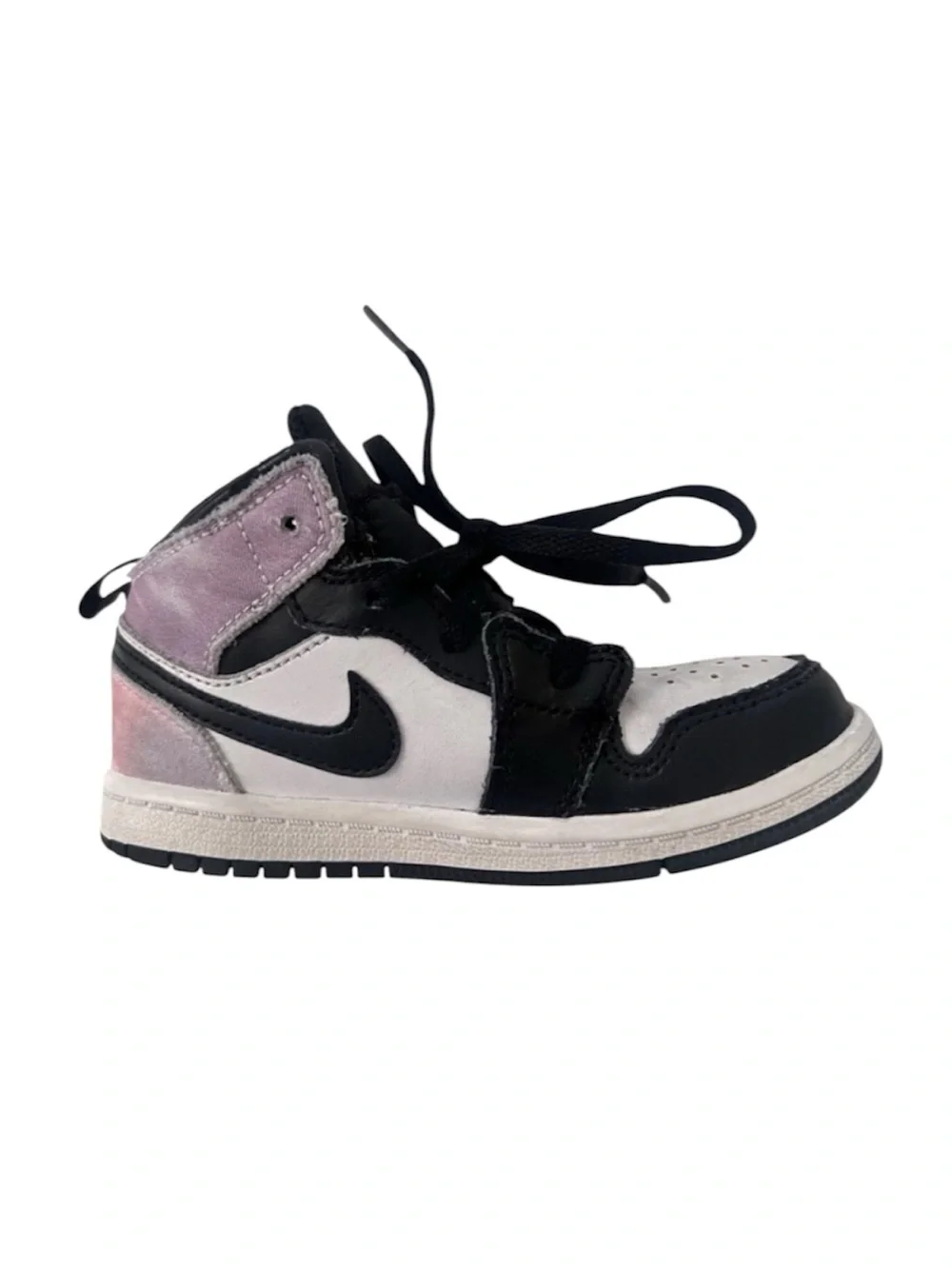 Nike Air Jordan 1 Mid Toddler Girls Sneaker Zen Master Pink Black 9c